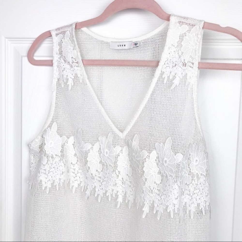 Lush white lace top
